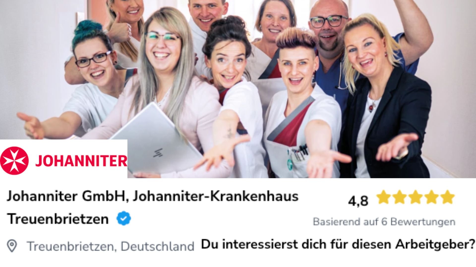 Unternehmensprofil johanniter auf Care Rockets